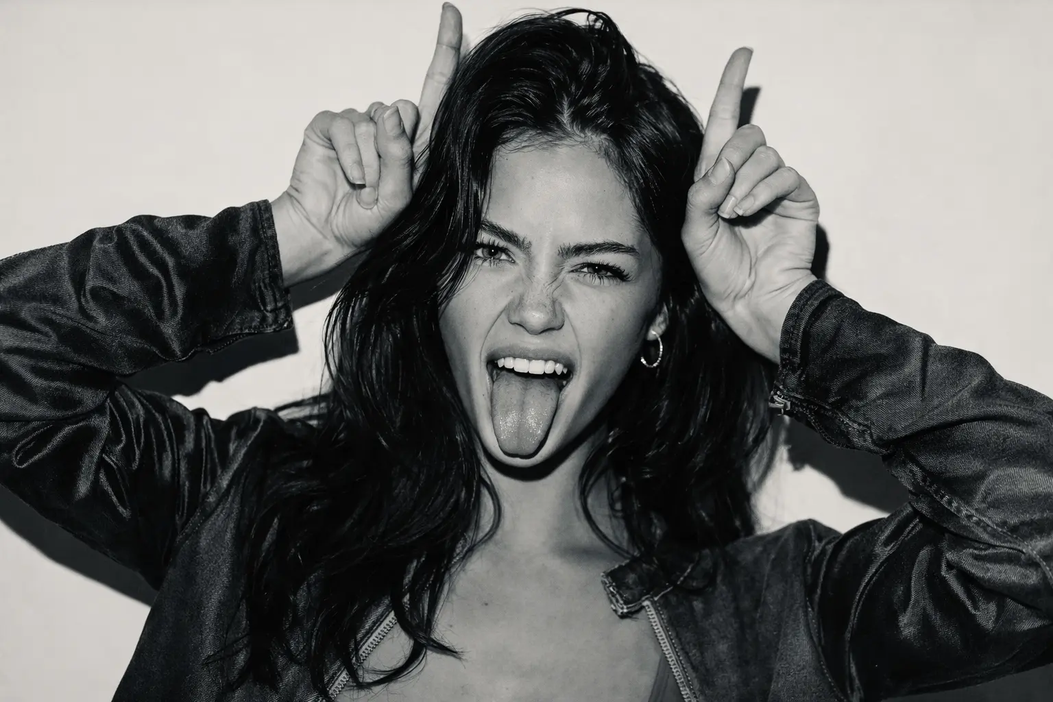 Romantic Black and White photo strip template - sample photo 2